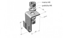 držák žlabu DZM 6 GZ Merkur ARK-214060